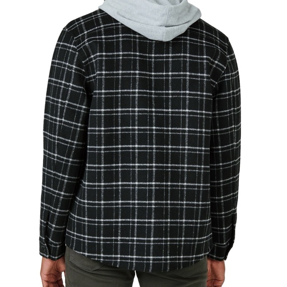 7 Diamonds Men’s Dunbar Shirt Jacket With Pockets Black Size Small - Picture 9 of 9